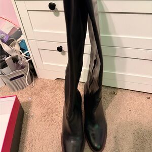 Vince Camuto Wide Calf Black Knee-High Women's Boots